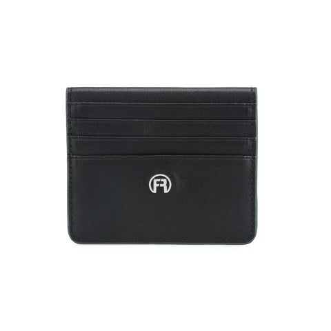 Black & Green Flip Wallet