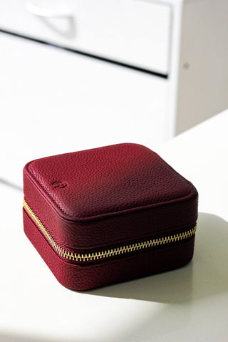 Wine Red Jewelry Box