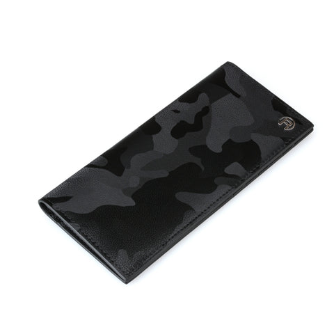 Black Camouflage Long Wallet