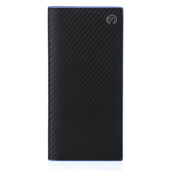 Carbon Blue Long Wallet
