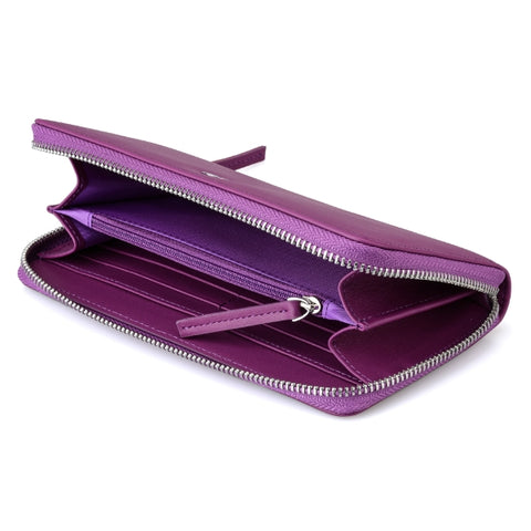 Purple Zip Wallet