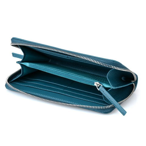 Sea Blue Zip Wallet